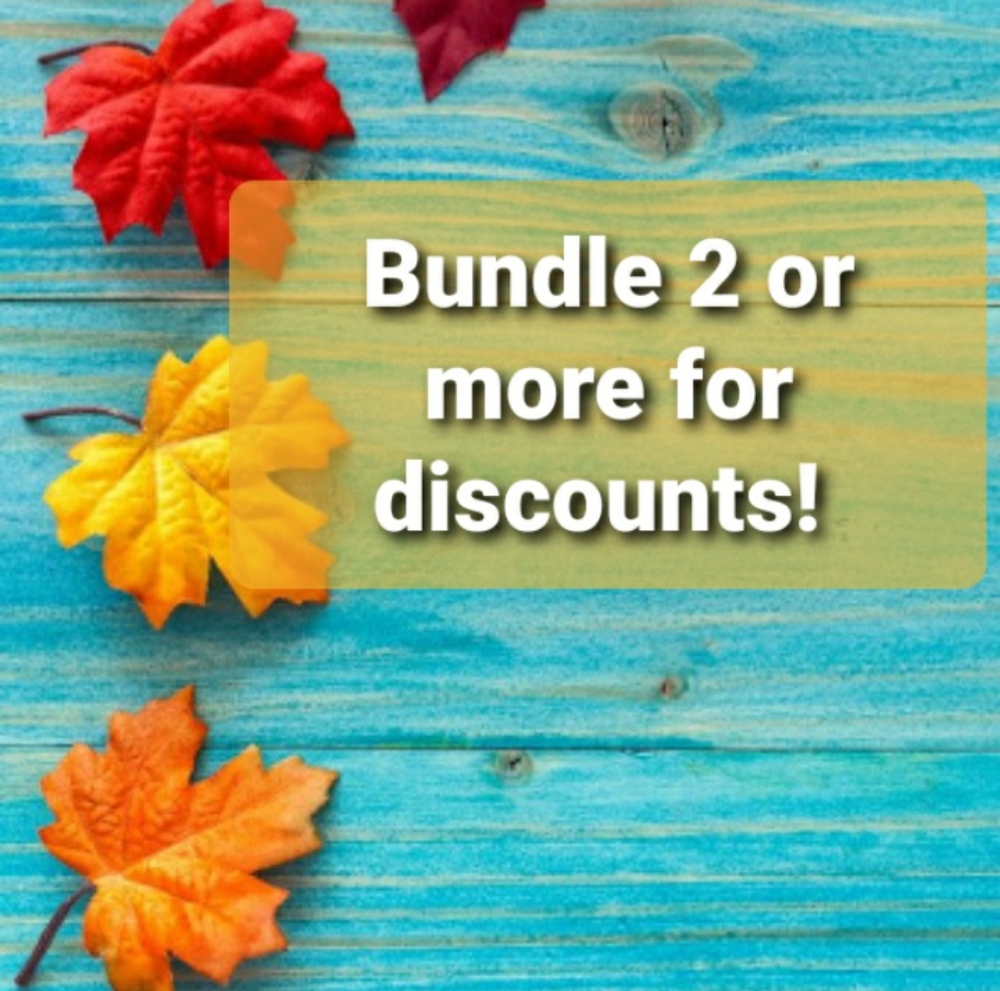 Bundle 2 or more for discounts!